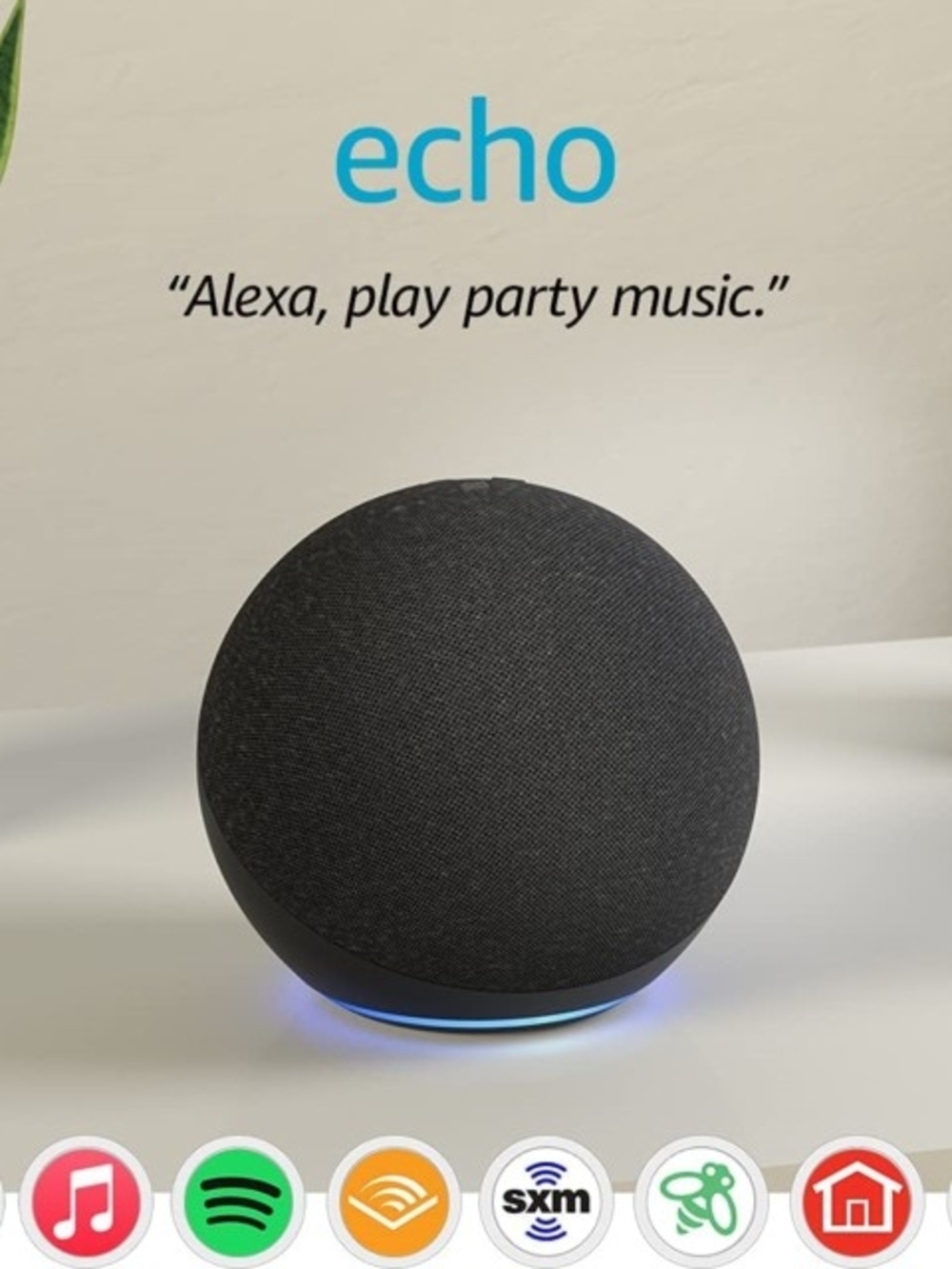 Amazon Echo Smart Speaker in Black
